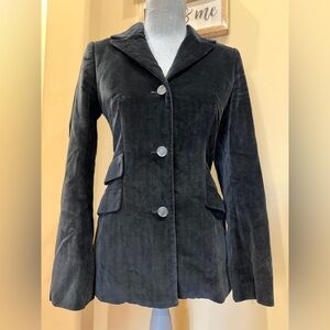 Versace Women's Black Velvet Blazer